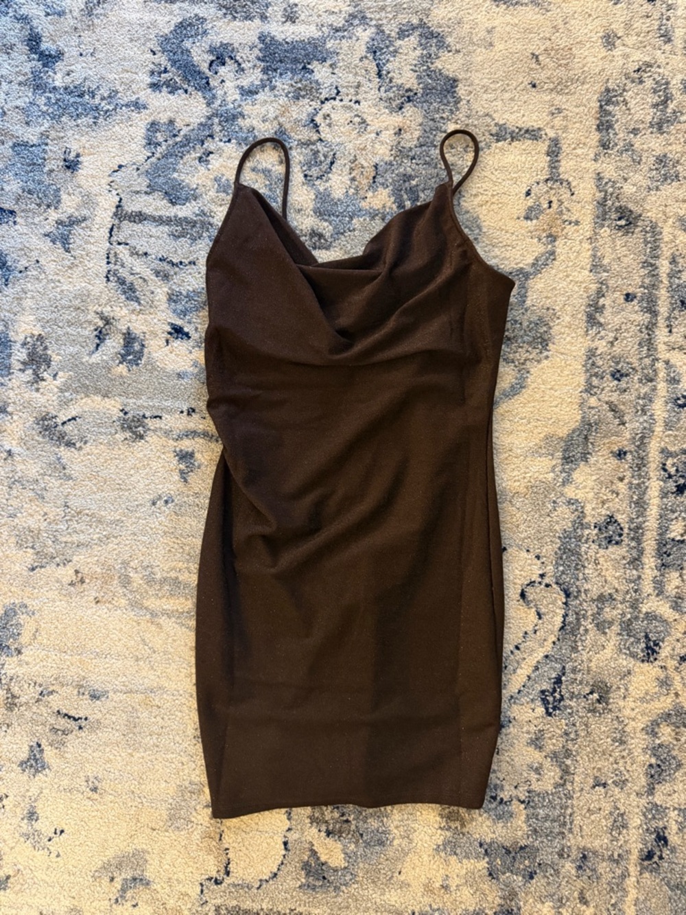 H&M Cowl Neck Bodycon Dress - Brown